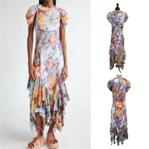 COLLINA STRADA BARBED FLORAL HILLARY
DRESS Sz S New Without Tag USA